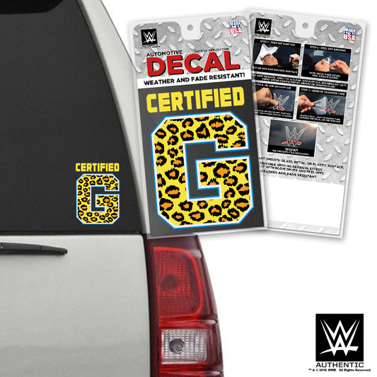Enzo & Big Cass Certified G Car Decal