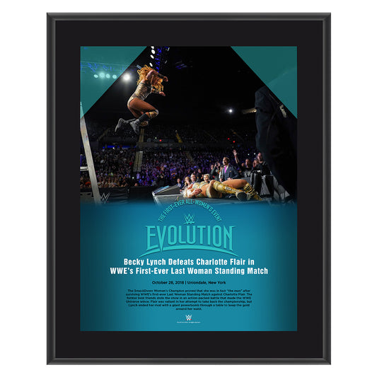Evolution 2018 Becky Lynch 10 x 13 Photo Plaque