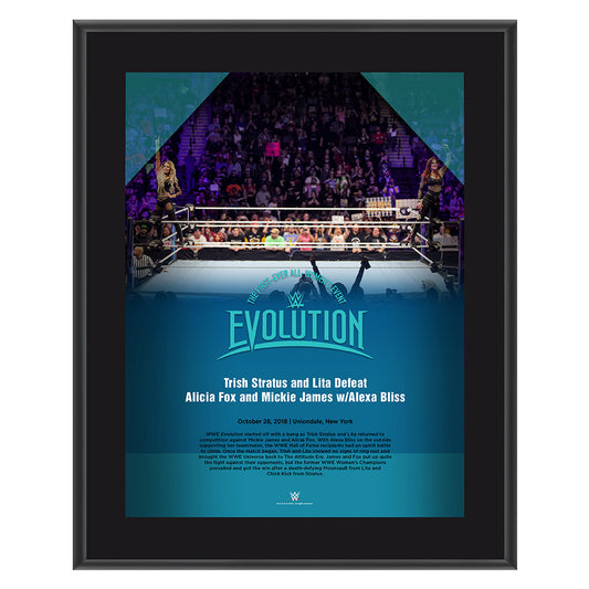 Evolution 2018 Trish & Lita 10 x 13 Photo Plaque