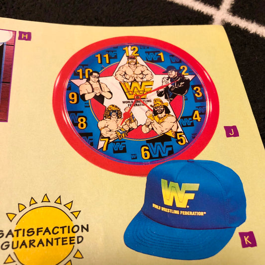 WWF Wall Clock 90`s Hulk Hogan, Bret Hart, Ultimate Warrior, Macho Man, Undertaker - image 2