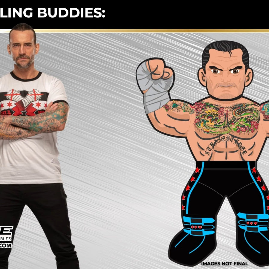 AEW Jazwares Wrestling Buddies 2 CM Punk Action & Toy Figures PWcatalog