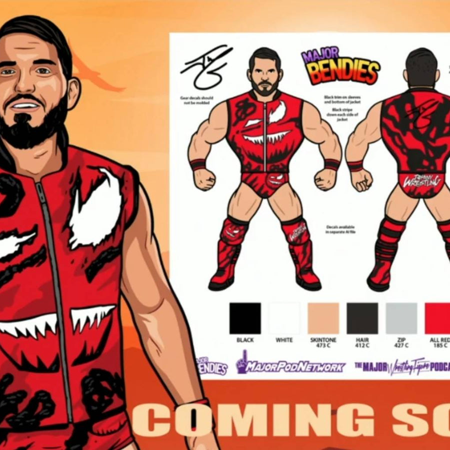 Major Wrestling Figure Podcast Major Bendies Johnny Gargano Action & Toy Figures PWcatalog