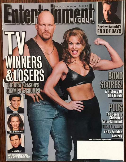 Entertainment Weekly Steve Austin & Ivory 1999