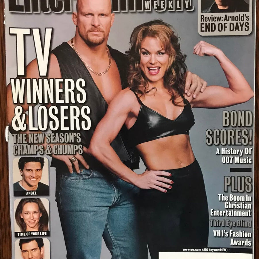 Entertainment Weekly Steve Austin & Ivory 1999 Magazine PWcatalog