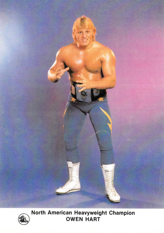 Owen Hart North American heavyweight champiom Promo Photo