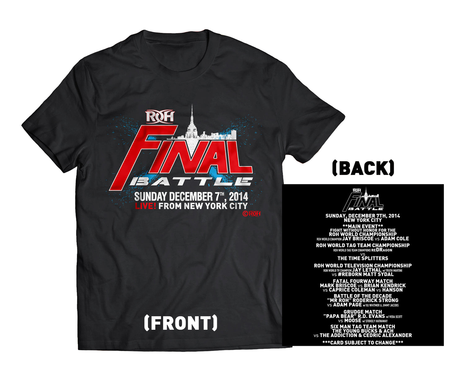 Final Battle 2014 T-Shirt Pwcatalog