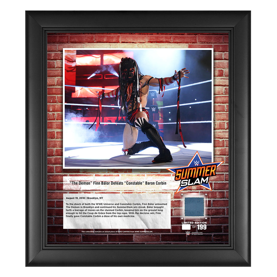 Finn Bàlor SummerSlam 2018 15 x 17 Framed Plaque w Ring Canvas Pwcatalog