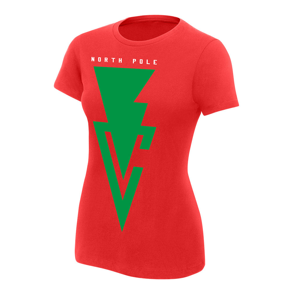 Finn Bálor Bálor Club North Pole Chapter Women's Holiday T-Shirt Pwcatalog
