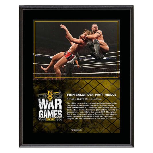 Finn Bálor WarGames 2019 10x13 Commemorative Plaque