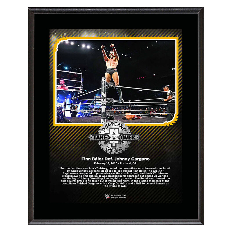 Finn Balor NXT TakeOver Portland 10 x 13 Limited Edition Plaque Pwcatalog