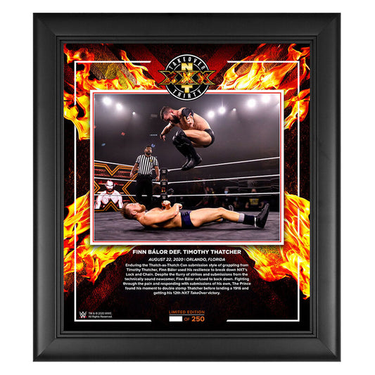 Finn Balor NXT TakeOver XXX 2020 15x17 Commemorative Plaque