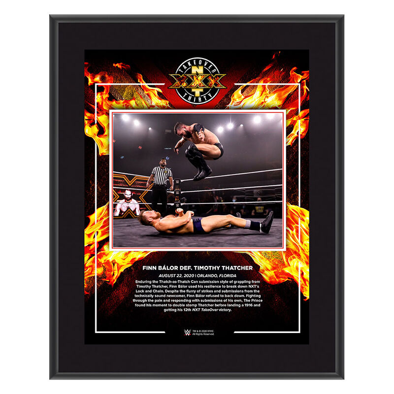 Finn Balor NXT Takeover XXX 2020 10x13 Commemorative Plaque Pwcatalog