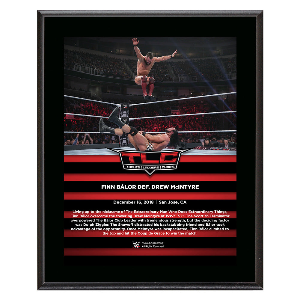 Finn Balor TLC 2018 10 x 13 Commemorative Plaque Pwcatalog