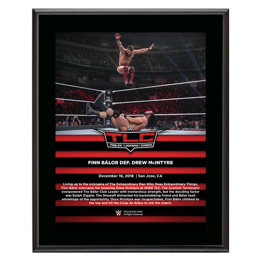 Finn Balor TLC 2018 10 x 13 Commemorative Plaque Pwcatalog