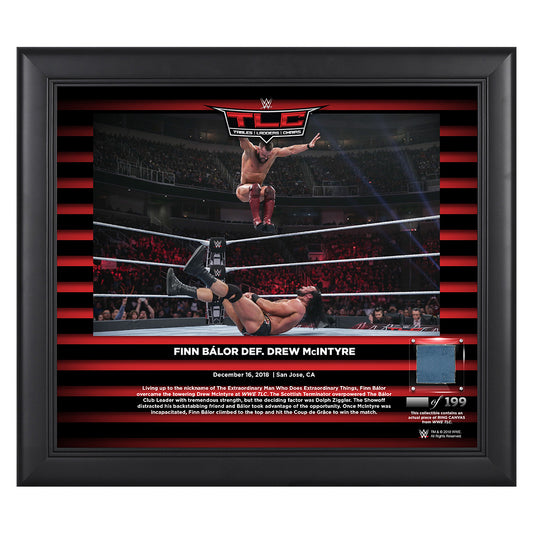 Finn Balor TLC 2018 15 x 17 Framed Plaque w Ring Canvas