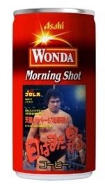 Asahi`s Wonda coffee Genichiro Tenryu FamilyMart