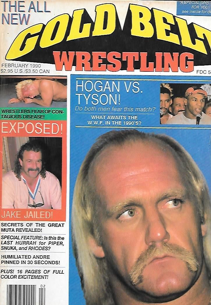 Gold Belt Wrestling February 1990 Magazine PWcatalog