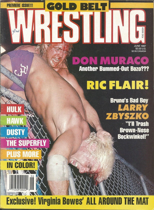 Gold Belt Wrestling June 1987 Magazine PWcatalog