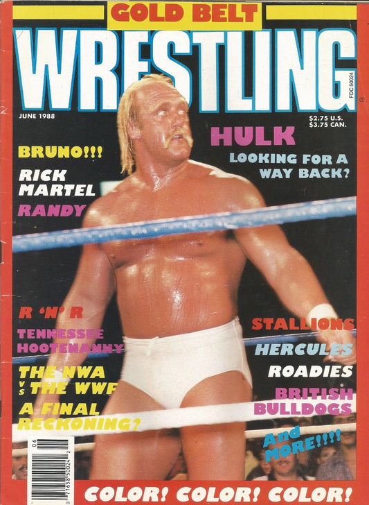 Gold Belt Wrestling June 1988 Magazine PWcatalog