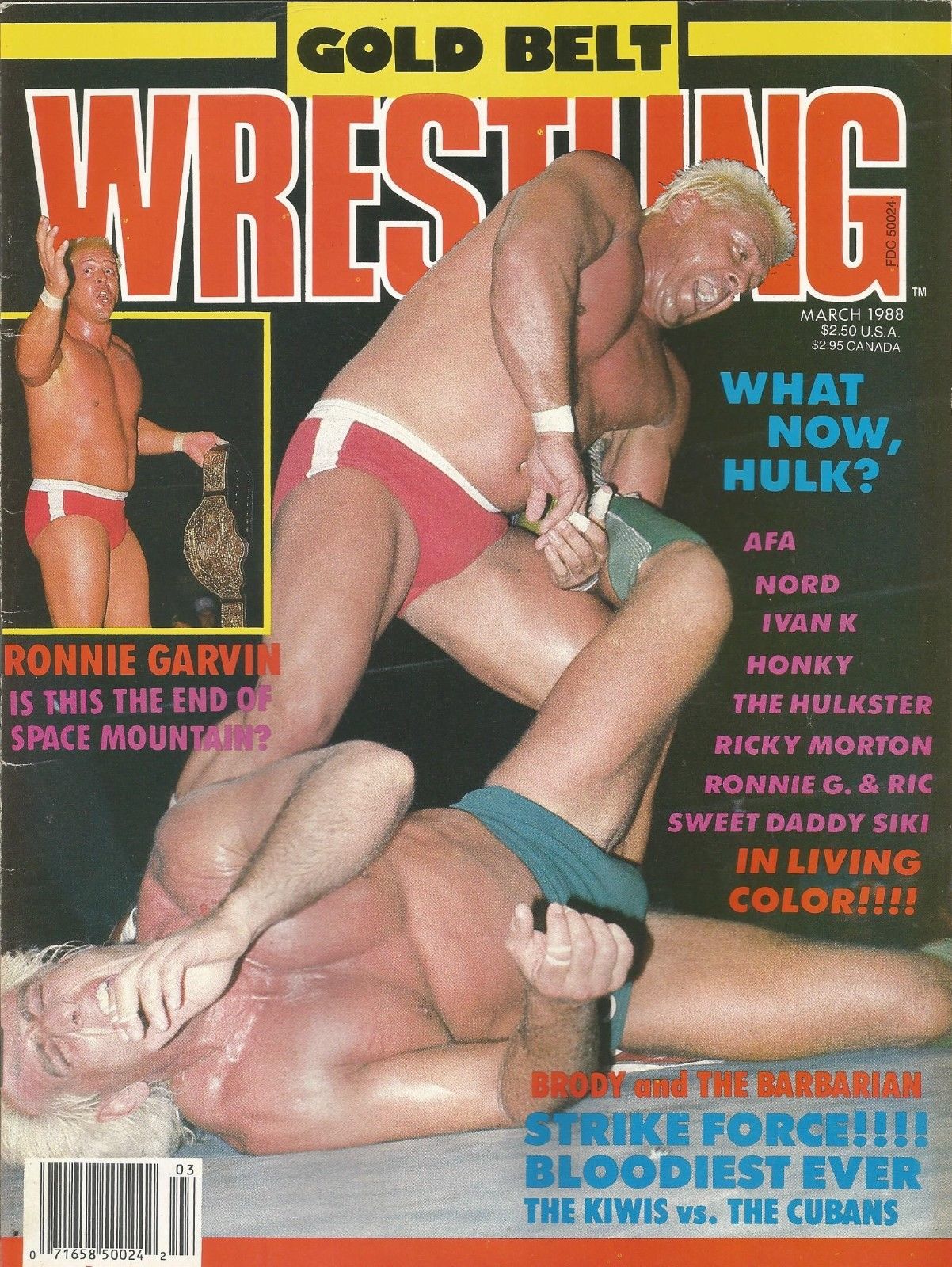 Gold Belt Wrestling March 1988 Magazine PWcatalog