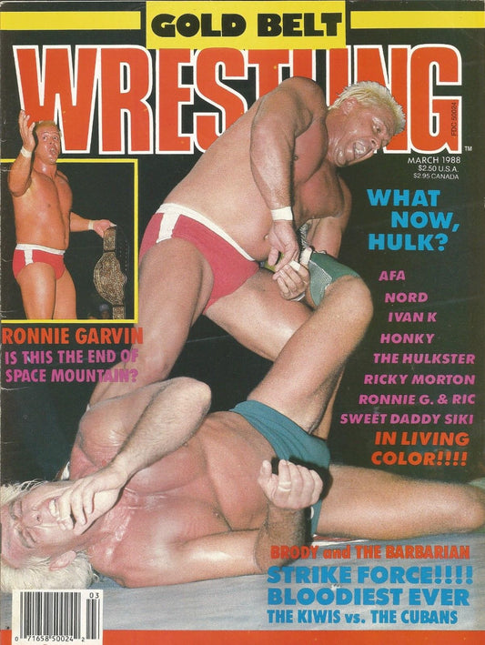 Gold Belt Wrestling March 1988 Magazine PWcatalog