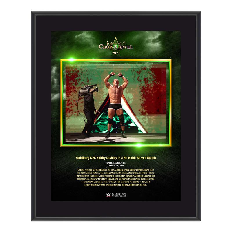 Goldberg Crown Jewel 2021 10x13 Commemorative Plaque Pwcatalog