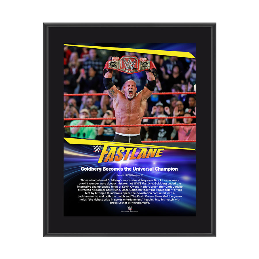 Goldberg FastLane 2017 10 X 13 Commemorative Photo Plaque Pwcatalog