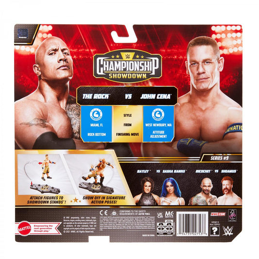 WWE Mattel Championship Showdown 9 John Cena vs. The Rock