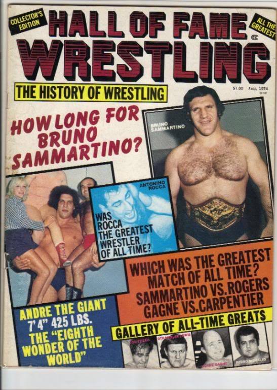 Hall of Fame Wrestling 1974 Magazine PWcatalog