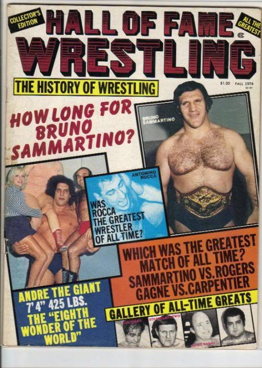 Hall of Fame Wrestling 1974 Magazine PWcatalog