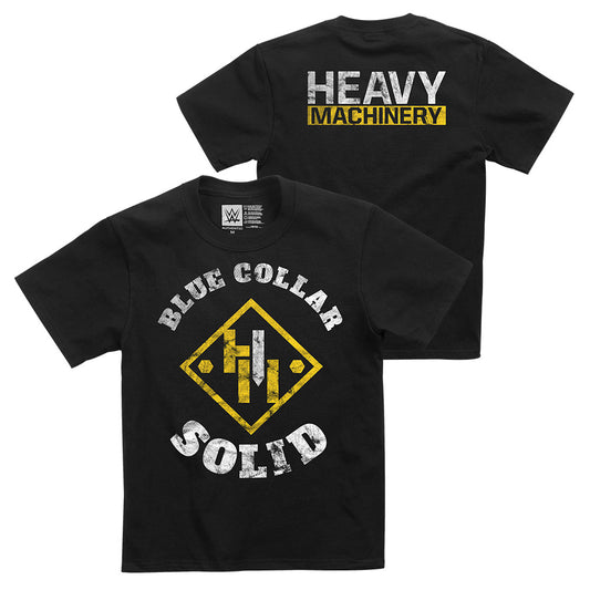 Heavy Machinery Blue Collar Solid Youth Authentic T-Shirt Pwcatalog