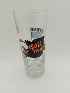 WWF Steve austin tall shot glass Hell Yeah