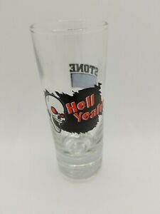WWF Steve austin tall shot glass Hell Yeah PWcatalog