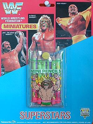 Henry Gordy Enterprises Pencil Set 1990 Ultimate Warrior