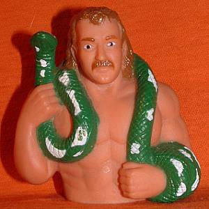 WWF Holiday Delite Candy Topper Jake The Snake Roberts 1991