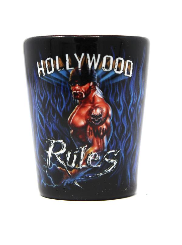 WCW Hollywood Hulk Hogan shot glass PWcatalog