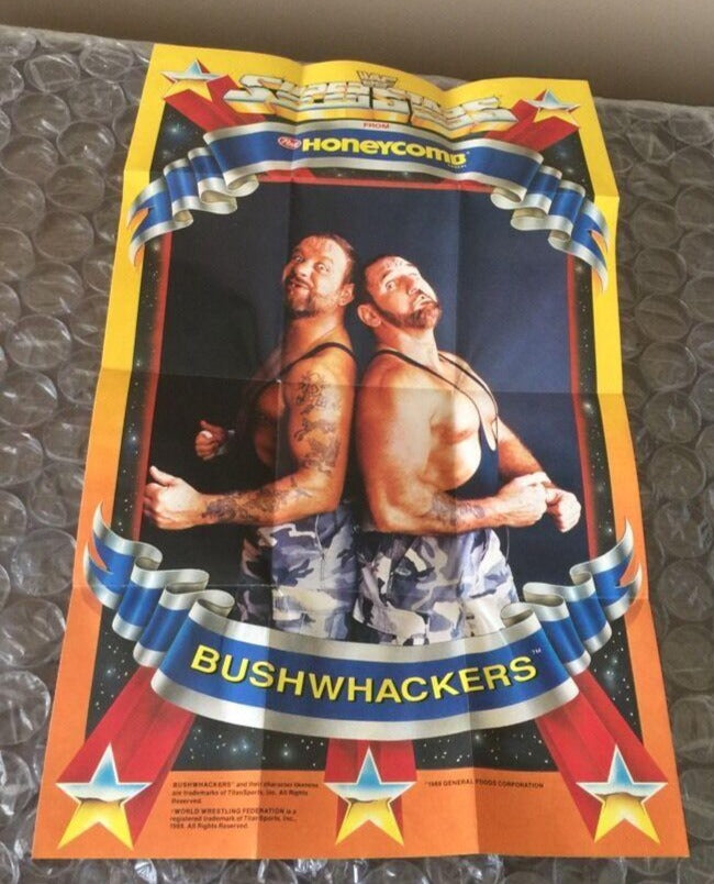 Honeycomb WWF the bushwhackers poster PWcatalog