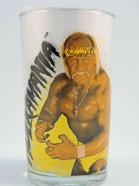 Hulk Hogan peanut butter jar glass