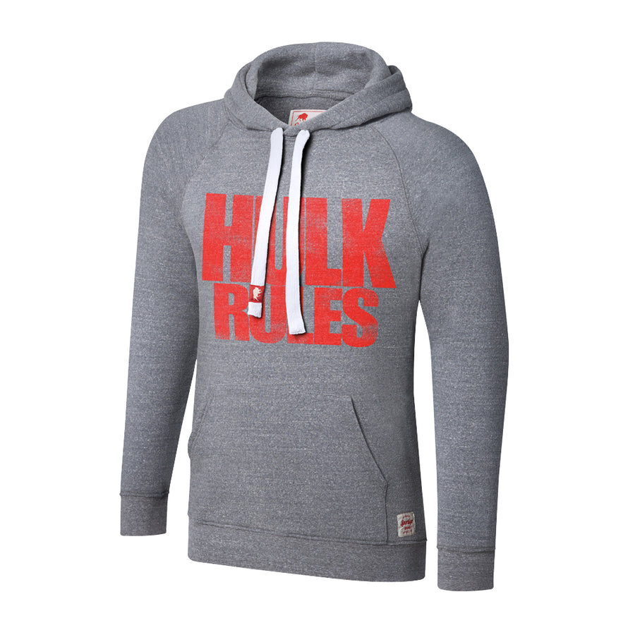 Hulk Hogan Hulk Rules Tri-Blend Pullover Hoodie Sweatshirt Pwcatalog