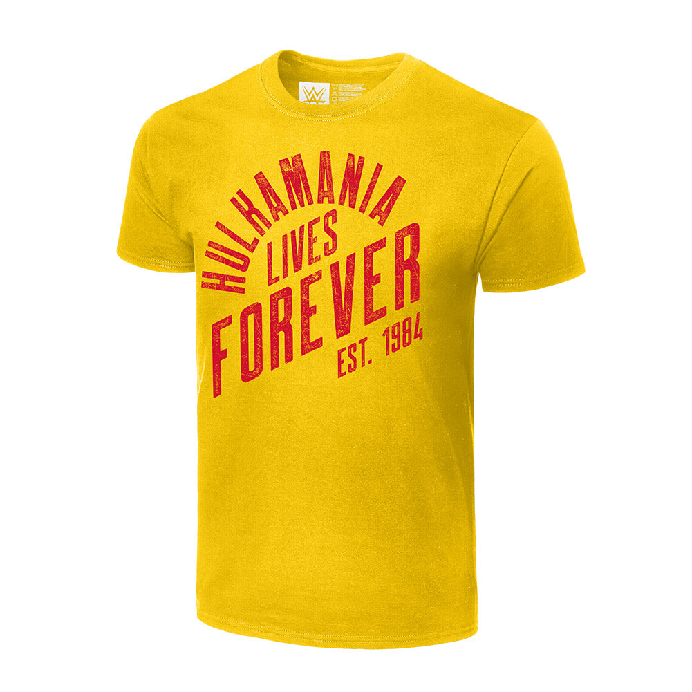 Hulk Hogan Hulkamania Lives Forever Authentic T-Shirt Pwcatalog