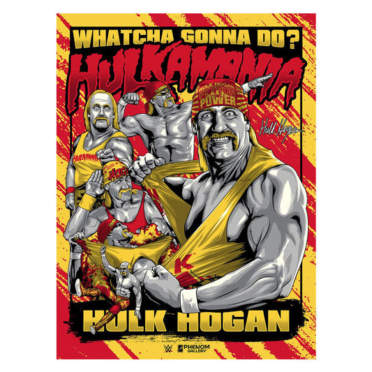 Hulk Hogan “Hulkamania” Phenom Gallery Limited Edition Serigraph Print
