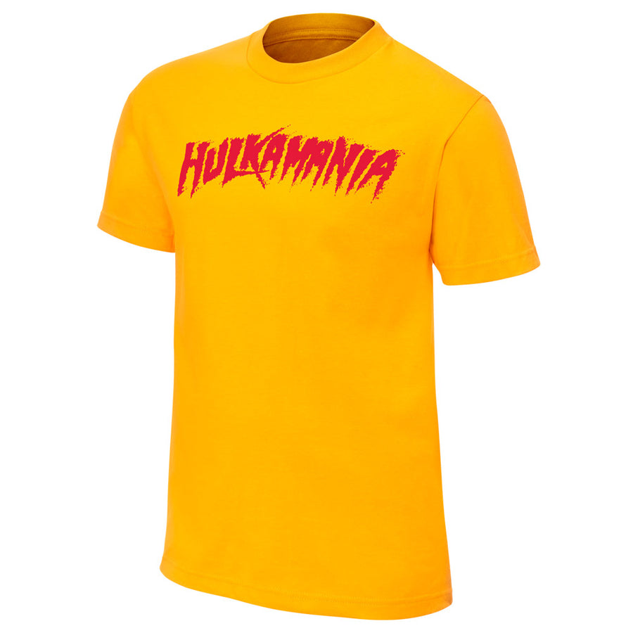 Hulk Hogan Hulkamania Yellow Youth Authentic T-Shirt Pwcatalog