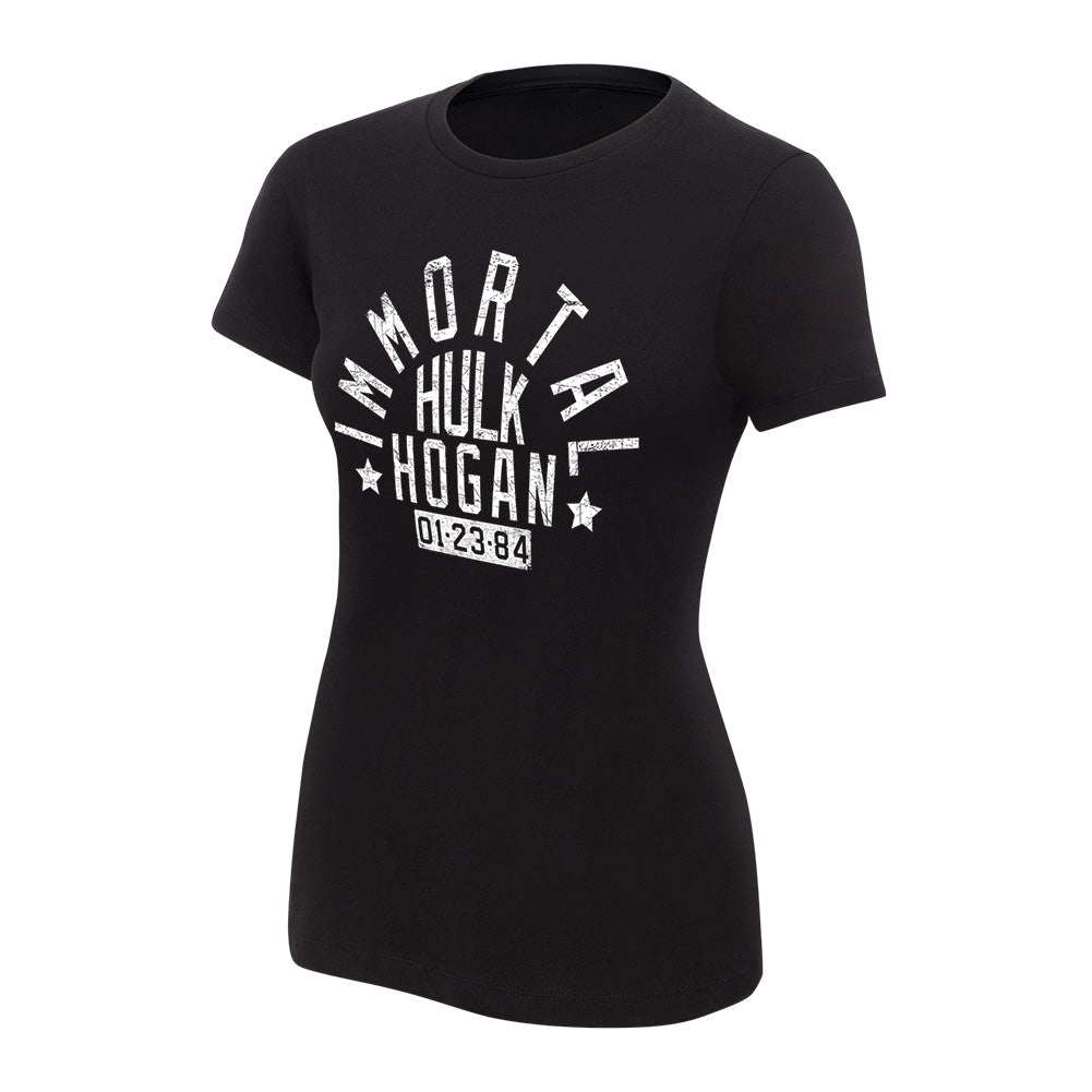 Hulk Hogan Immortal Black Women's Authentic T-Shirt