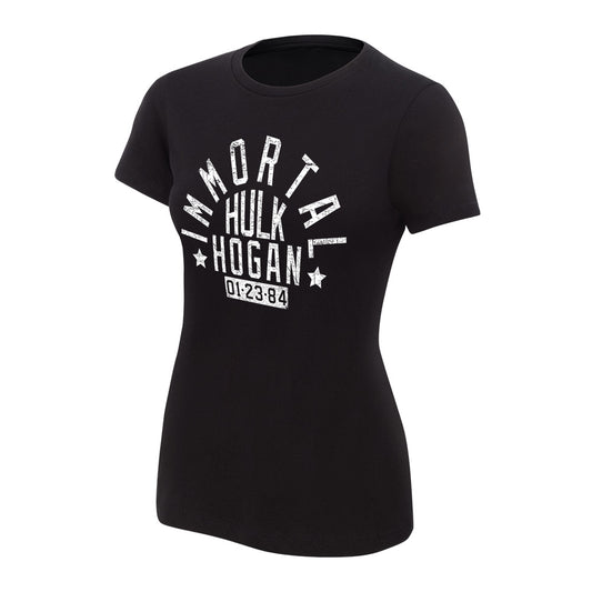Hulk Hogan Immortal Black Women's Authentic T-Shirt