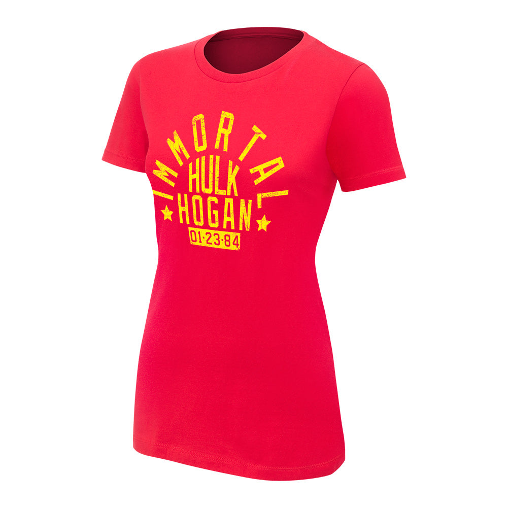 Hulk Hogan Immortal Red Women's Authentic T-Shirt Pwcatalog