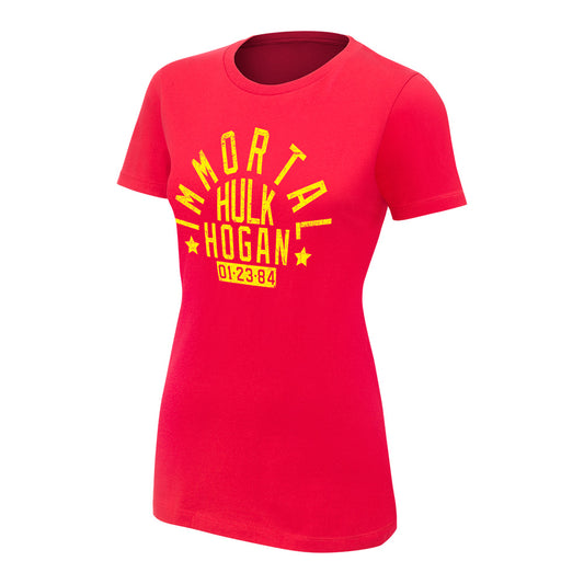 Hulk Hogan Immortal Red Women's Authentic T-Shirt Pwcatalog