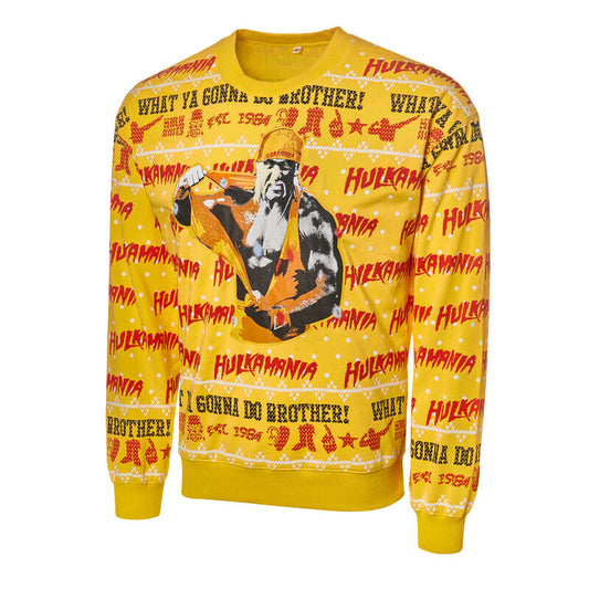 Hulk Hogan Light Up Ugly Holiday Sweatshirt 2019