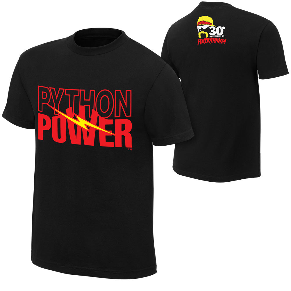 Hulk Hogan Python Power 30th Anniversary T-Shirt Pwcatalog