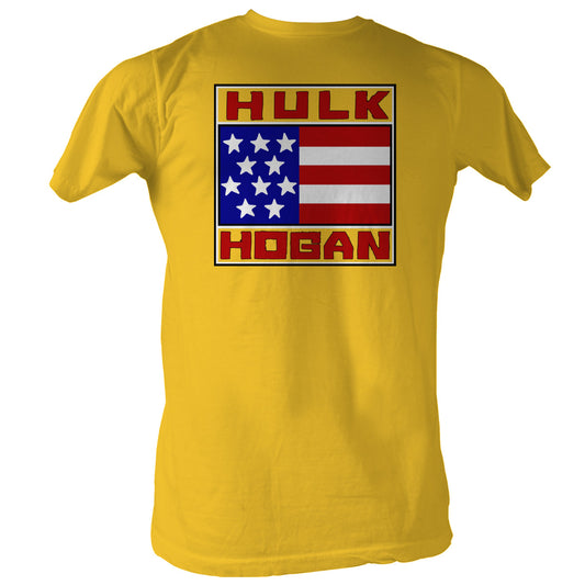 Hulk Hogan Flag Yellow T-Shirt