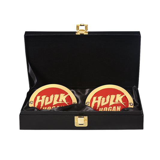Hulk Hogan WWE World Heavyweight Championship Replica Title Side Plate Box Set
